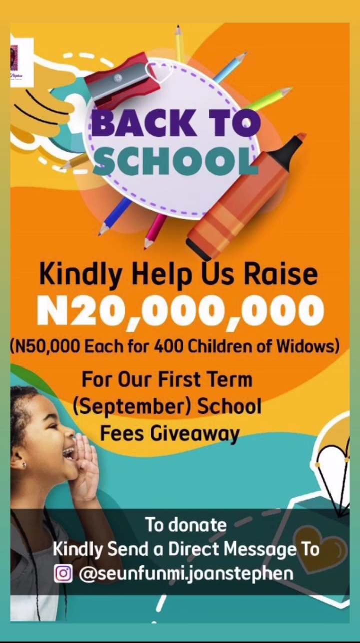 Patrick Stephen Purple Heart Foundation For Widows - September 2024 School Fees Campaign | Support
