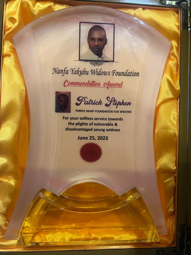 Patrick Stephen Purple Heart Foundation For Widows - Patrick Stephen Recognition By Nana Yesufu Foundation programme